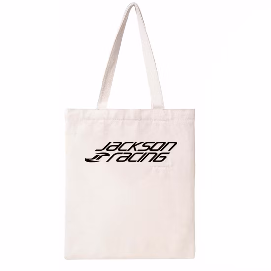 Borsa tote personalizzata all'ingrosso con borsa shopper in tela con logo stampato