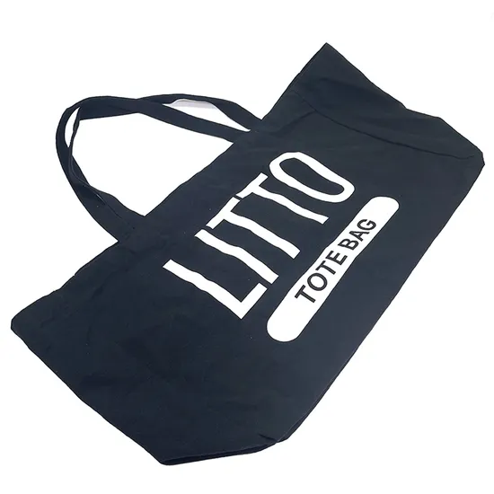 Borsa shopper in cotone con logo personalizzato, borsa per la spesa in cotone, borsa in tela, borsa per il trasporto della spesa al supermercato, borsa alla moda per set di regali promozionali per la scuola